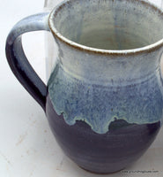 Large Mug Purple with Cream Dip