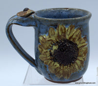 Sunflower Mug Teal Blue