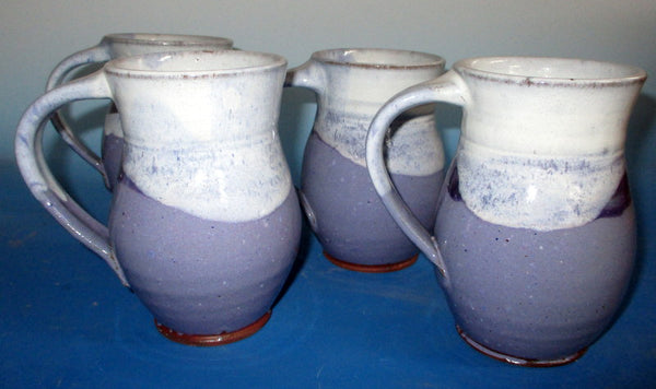 Large Mugs Purple White
