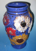 Cobalt Blue Flowers Everywhere Vase