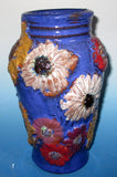 Cobalt Blue Flowers Everywhere Vase