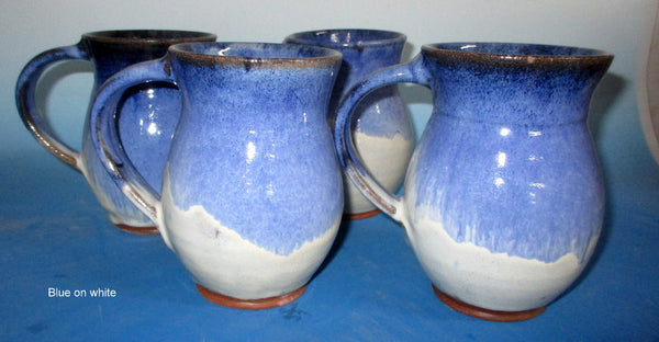 Large Mug Blue over White