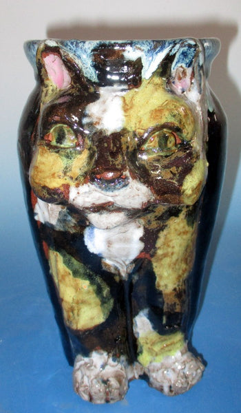 Calico Cat Vase