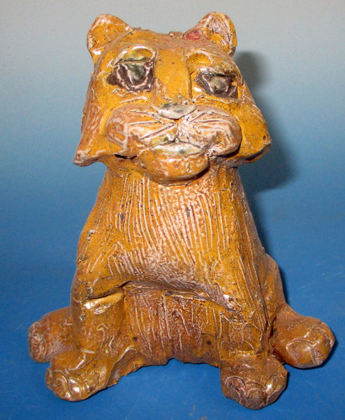 Small Yellow Cat Sculpture