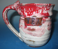 Tea Mug Red over White
