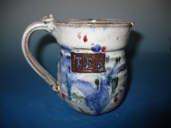 Tea Mug Teal Confetti