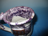 Tea Mug Teal Purple over White