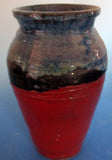Red with Black Large Vase