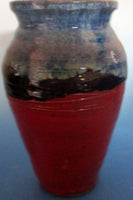 Red with Black Large Vase