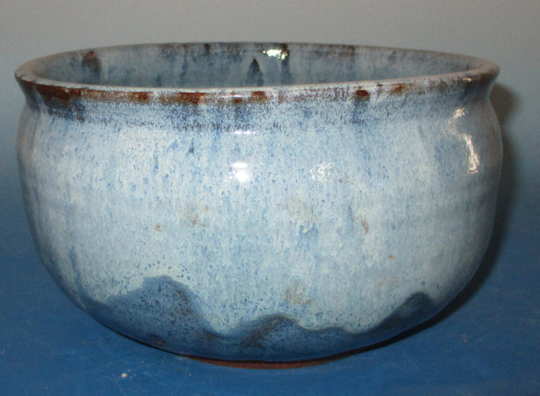 Teal Blue over Cream Bowl