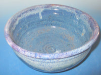 Teal Blue White Dip Serving Bowl