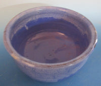 Cobalt Blue dipped in White Large Serving Bowl